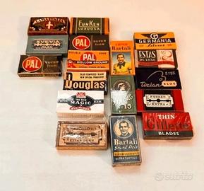 Set 17 lamette da barba Vintage 