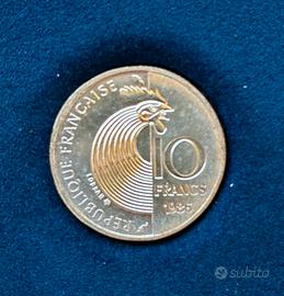 Francia 10 Franchi 1986 ARGENTO
