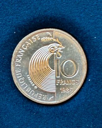 Francia 10 Franchi 1986 ARGENTO