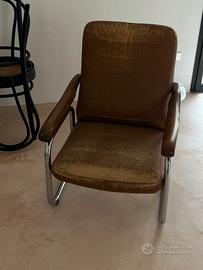 Poltrona reclinabile vintage