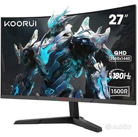 Monitor Koorui 27” QHD 180Hz 2K imballato