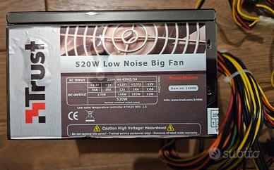 Alimentatore PC Desktop Trust 520W PowerMaster 