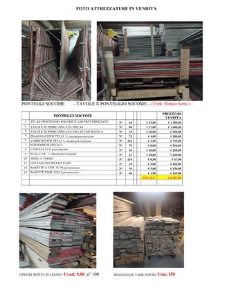 Stock Varie Attrezzature Edili Usate