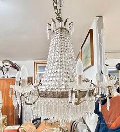 Lampadario Impero a Mongolfiera + 2 applique