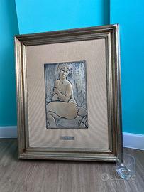 Quadro Modigliani argento