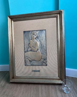 Quadro Modigliani argento
