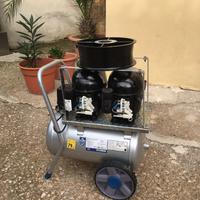 Compressore silenziato 24 lt 220 volt a doppio mot