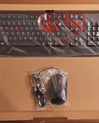 Kit Tastiera + Mouse LENOVO USB NUOVI