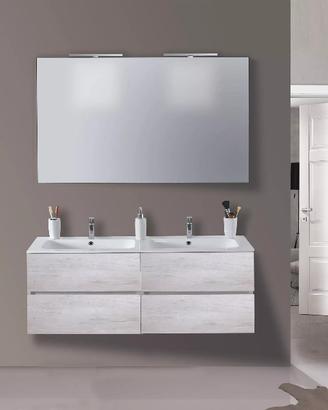 Mobile da bagno da 120 con doppia vasca integrata