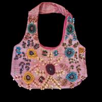 Borsa donna a spalla in Seta Ricamata A MANO
