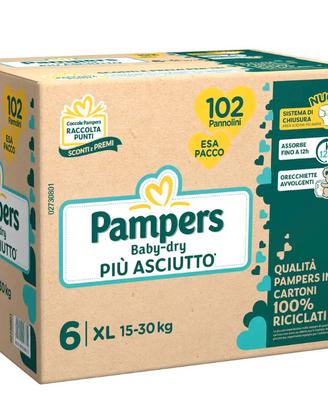 Pannolini pampers 6 sesta taglia