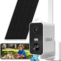 Xega 4G LTE Telecamera Esterno Senza Fili con SIM