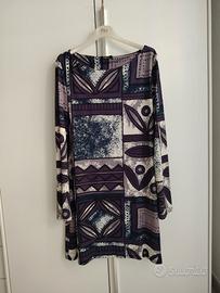 vestito Talco fantasia geometrica 