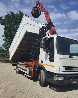 IVECO 80E17 GRU MEC C40.50+POLIPO E RIBALTABILE PE