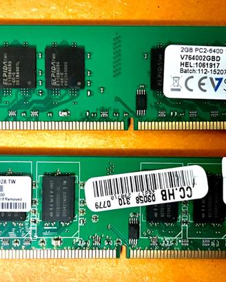 RAM DDR2 per PC desktop 2gb