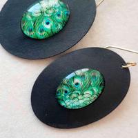 Orecchini Donna Carta Ottone Leggeri Fatto a mano