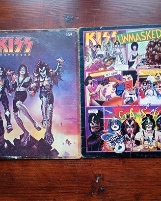 Due LP 33 giri kiss kiss 