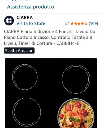 cucina ad induzione+base per piano