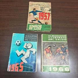 ALMANACCHI ILLUSTRATI DEL CALCIO 1957, 1965, 1966