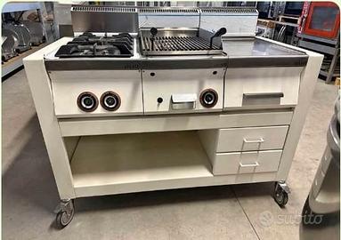 Mobile cucina da esterno della SILKO a gas.  
