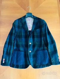 Blazer uomo Manuel Ritz tg 50 slim fit lana blu