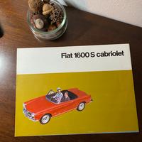 Brochure Dépliant Fiat 1600 S Cabriolet