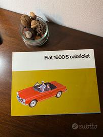 Brochure Dépliant Fiat 1600 S Cabriolet