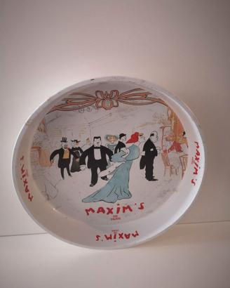 Vassoio "Maxim's de Paris" - Vintage – Metallo