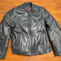 Giubbotto moto pelle cafè-racer Clover uomo 50 