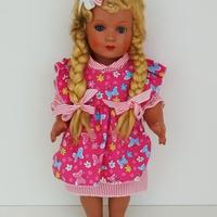 Bambola in Gesso o Cartapesta Anni 40 Vintage