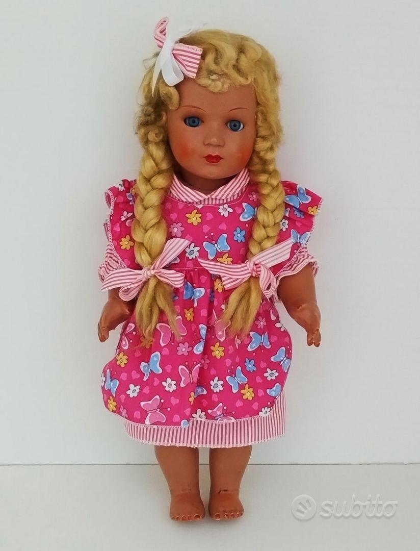 Bambola in Gesso o Cartapesta Anni 40 Vintage Collezionismo In