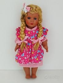 Bambola in Gesso o Cartapesta Anni 40 Vintage