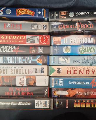 Lotto 18 vhs originali