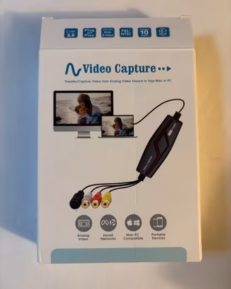 Scheda Acquisizione Video USB RCA S-Video Mac PC