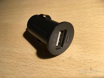 SBS Mini caricabatterie da auto USB 12-24V 1000mAh
