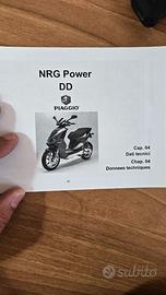 Manuale utente NRG Piaggio power DD uso e manutenz