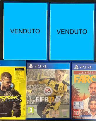 Giochi PS4 lotto o singoli