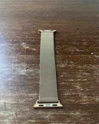 CINTURINO APPLE WATCH NYLON 42/44 MM ORO