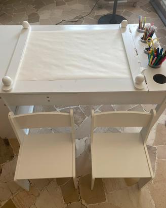 Tavolo e sedia per bambini