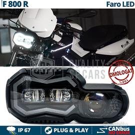 FARO LED Per BMW F 800 R OMOLOGATO Luce Bianca