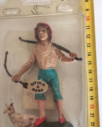 Statuina Presepe Vintage "Pastore con Pecorella e 