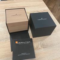 Scatola Box Corredo Orologio Hamilton Legno