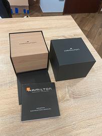 Scatola Box Corredo Orologio Hamilton Legno
