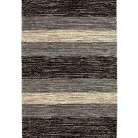 Tappeto 100% cotone Bagno Cucina Grigio Nero 50x80