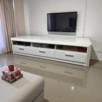 Mobile tv soggiorno bianco