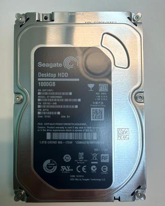 HDD Seagate 1 TB SATA ST1000DM003 ricambio PC/MAC