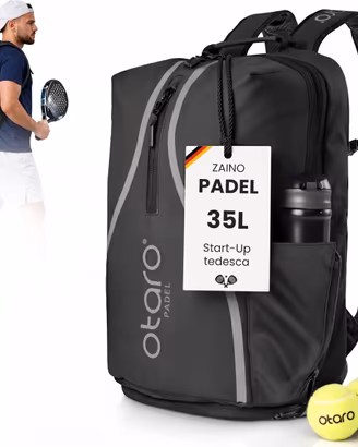 Borsone padel per 2 racchette, abbigliamento