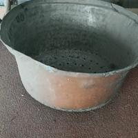 Scolapasta zincato antico  tinto rame 