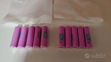 batterie litio 18650 nuove 3000 mah 13 A n. 10 pe