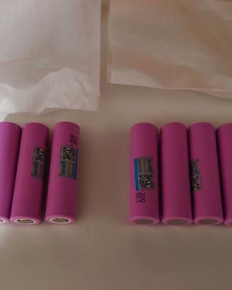 batterie litio 18650 nuove 3000 mah 13 A n. 10 pe